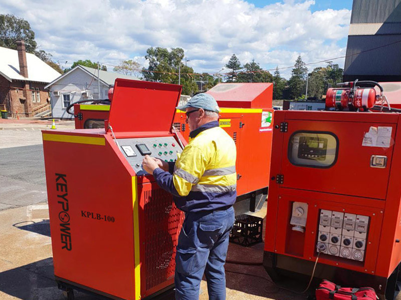 testowanie obciążenia wynajmu generatorów od 10 kW do 100 kW